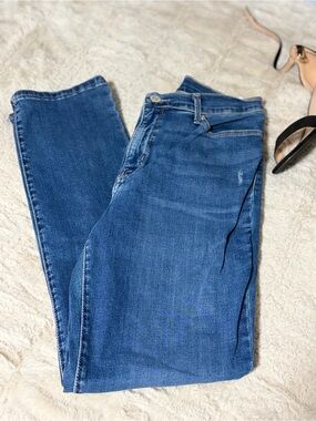 Lee Women's Skinny Jeans in Medium Blue Denim